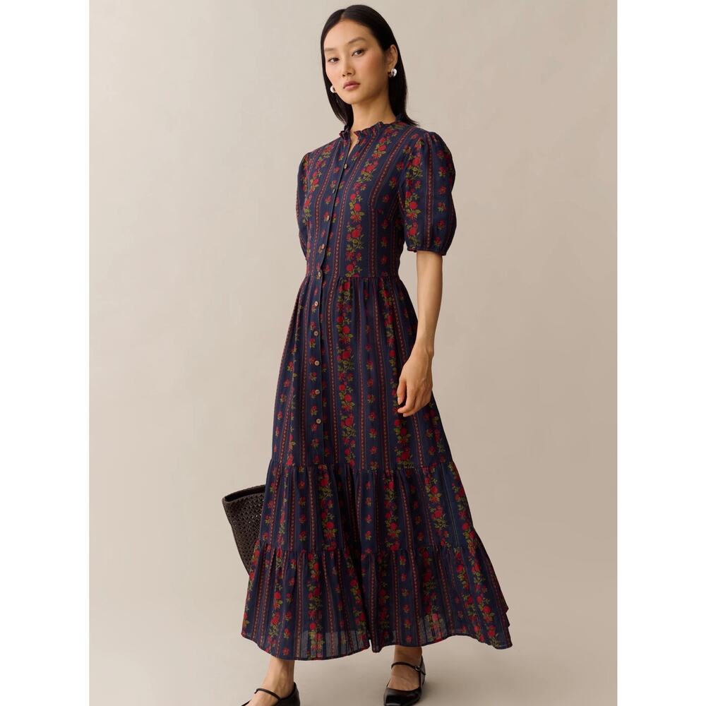 New sorella Evina Cotton Dress floral $197 Sz 0 - Picture 2 of 8